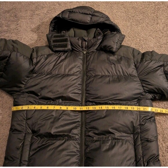 REI Goose Down Black Puffer Jacket with Hood Men's Medium - Picture 6 of 8